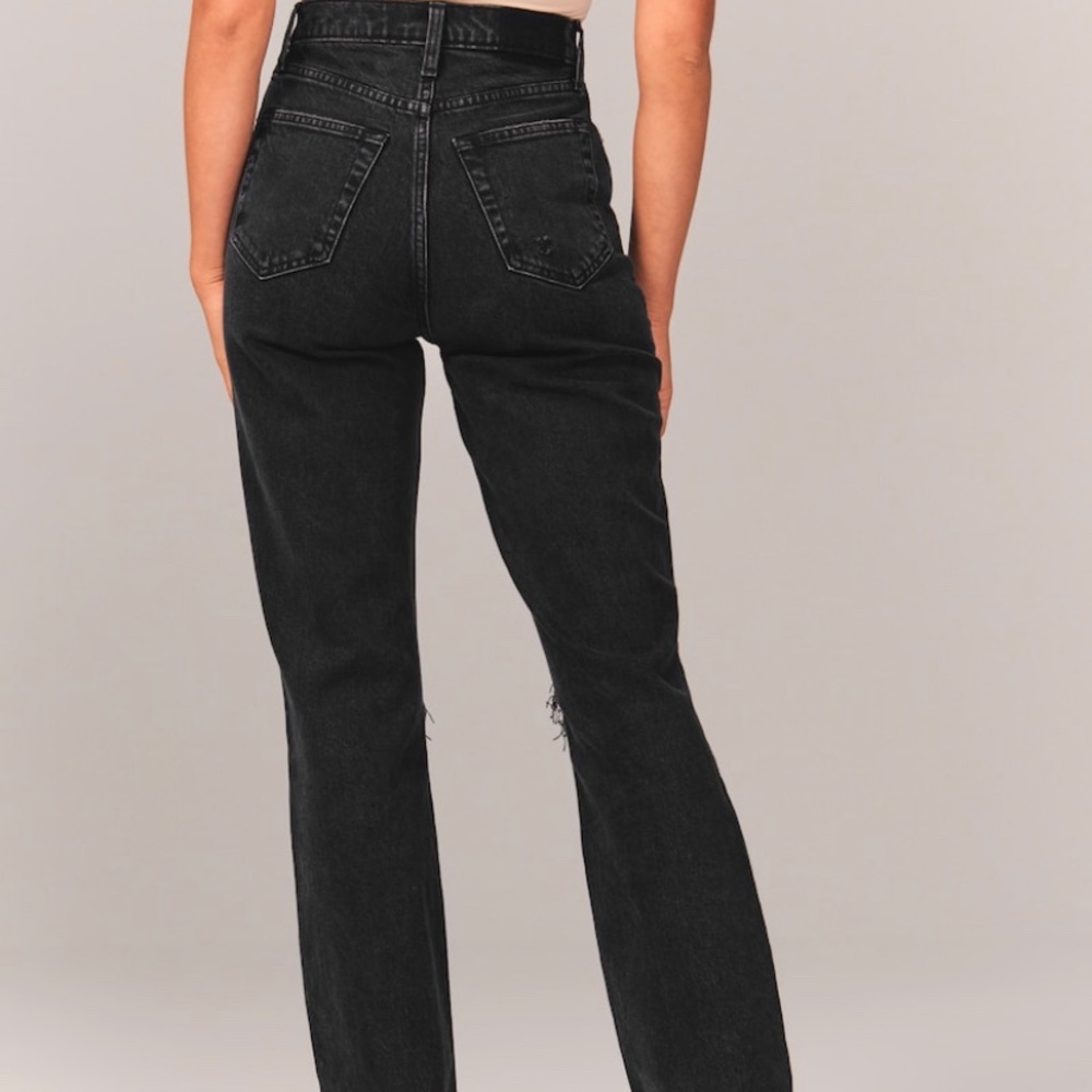 black abercrombie 90s straight curve love